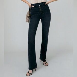 Reformation Peyton zip ultra high rise bootcut jeans size 29